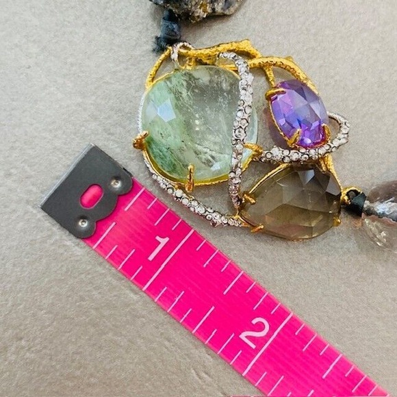 NWOT $1,025 Alexis Bittar Elements Maldivian Crystal Vine Statement Necklace - Picture 11 of 12